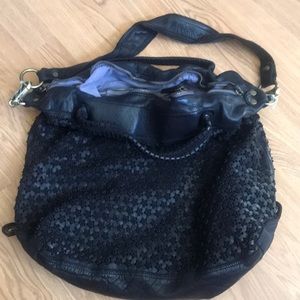 NWOT Errelleventidue RL22 Black Leather handbag